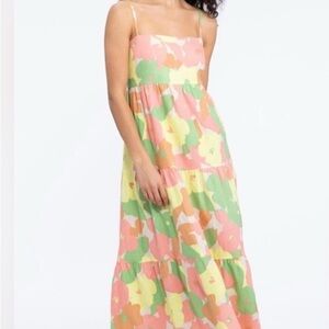 NWT Anthropologie Social Standard by Sanctuary Floral Maxi Dress size XL